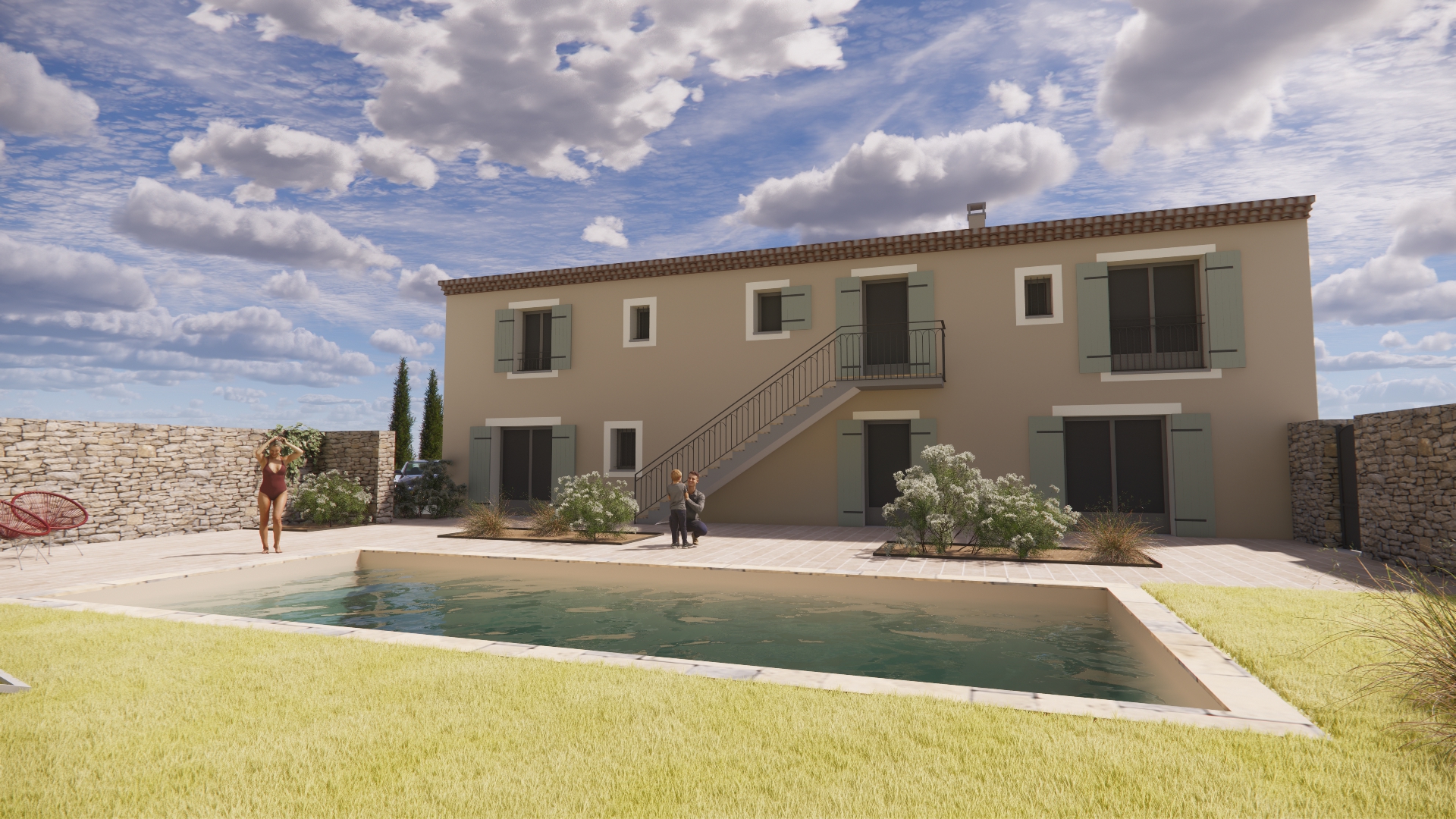 Construction d&rsquo;un gîte pour l&rsquo;accueil de 12 personnes (30)